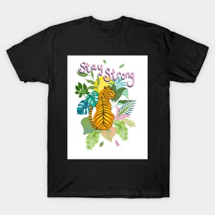 Tiger Stay Strong illustration T-Shirt